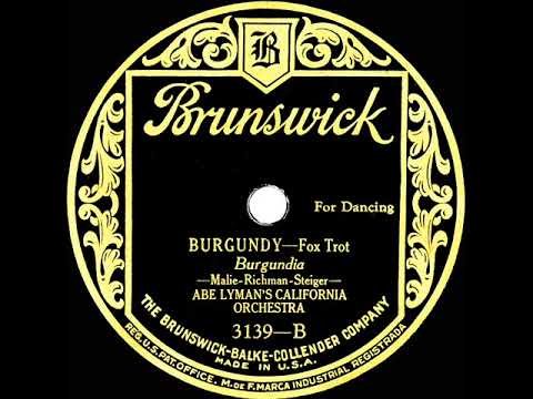 1926 Abe Lyman - Burgundy (Charles Kaley, vocal)