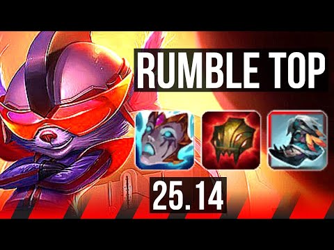 RUMBLE vs AATROX (TOP) | 49k DMG, 8/4/12 | KR Challenger | 25.14
