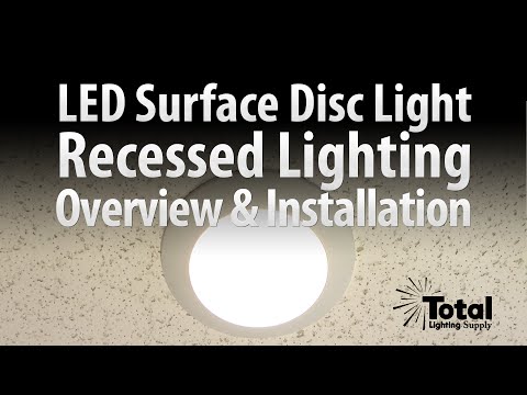 Sylvania LED Disc Light for Recessed Surface Lighting Overview & Install