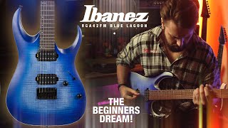 Video thumbnail for NEVER BUY ON SPEC ALONE! | Ibanez RGA42FM Blue Lagoon Guitar Review by Guitar Cinema