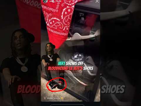 Vert Shows Off Bloodhound Lil Jeff’s Shoes 👀😳 #bloodhoundliljeff #vert7900 #artist #drill #chiraq