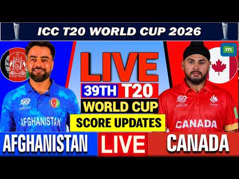 🔴Live: Afghanistan vs Canada, T20 World Cup | AFG vs CAN Live, Live Cricket Match Today | AFG vs CAN