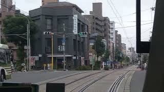 【後面展望】広島電鉄　駅前大橋ルート開業直後の5系統　広島港→広島駅　2025年