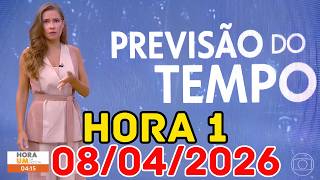 ALERTA DE VENTOS DE 100 KM/H: Rajadas atinge o Sul e Sudeste hoje | Previsão do Tempo Hora 1 08/04