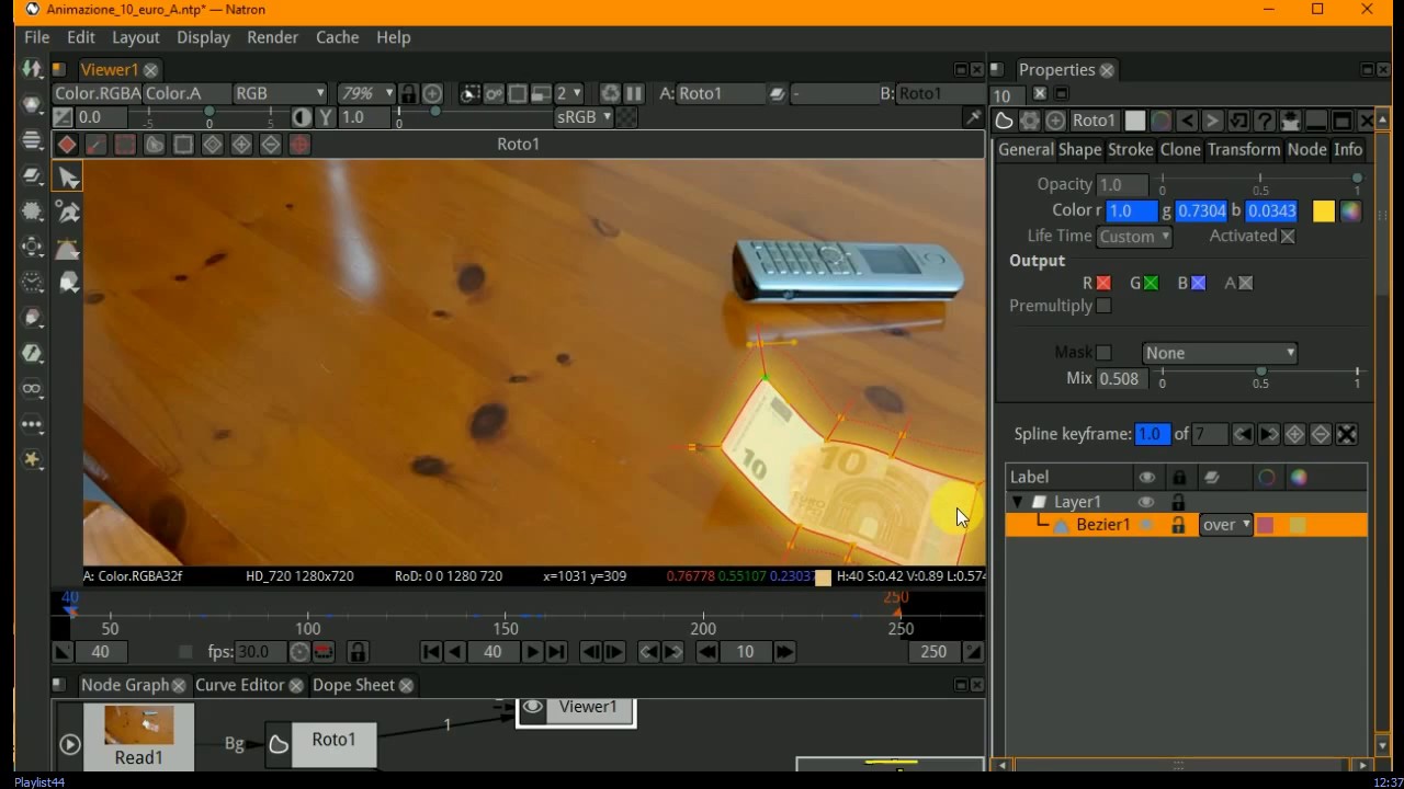 Video Tutorial in italiano NATRON N. 5. Sei proprio una sagoma!