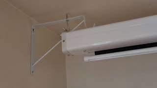 DIY Easy Motorized Projector Screen Installation #diyprojectorscreen #motorizedscreen