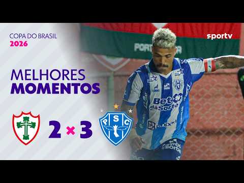Gols e lances de Portuguesa x Paysandu