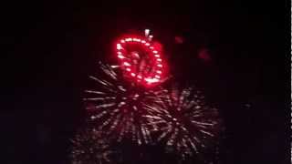 Copacabana Fireworks for Reveillon (New Year's Eve) 2013