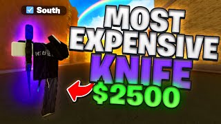 So I Raided With The MOST EXPENSIVE Knife In Da Hood 😮 ($2500)