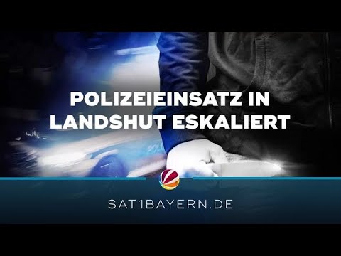 Polizeieinsatz in Landshut: Polizei schießt auf bewaffneten Mann