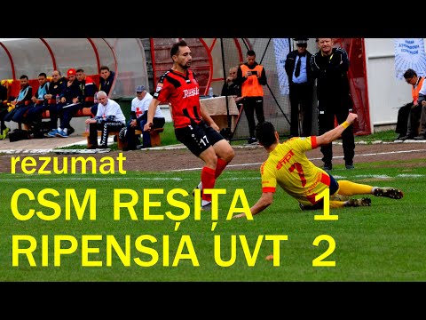 CSM Reșița - Ripensia Timișoara 1-2 (0-1) - rezumat