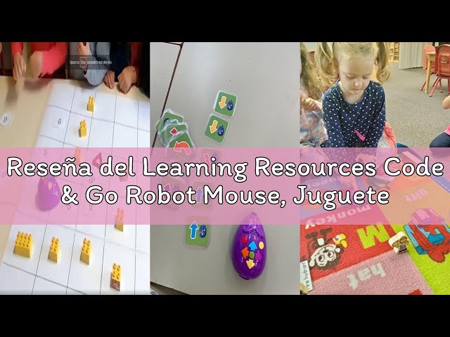 Vídeo relacionado con Learning Resources Code & Go Robot Mouse, Juguete Stem programable para niños 4-8 años, Incluye Tarjetas de codificación y Laberinto Educativo