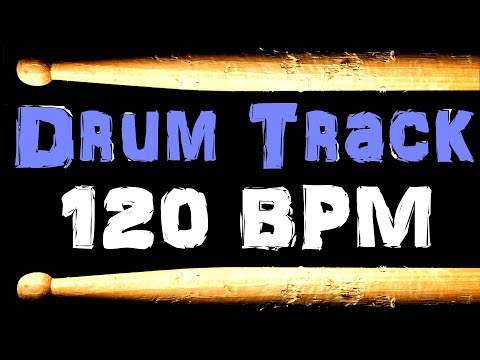 Laid Back Groove Drum Track 120 BPM Rock Drum Beats For Bass Guitar Backing