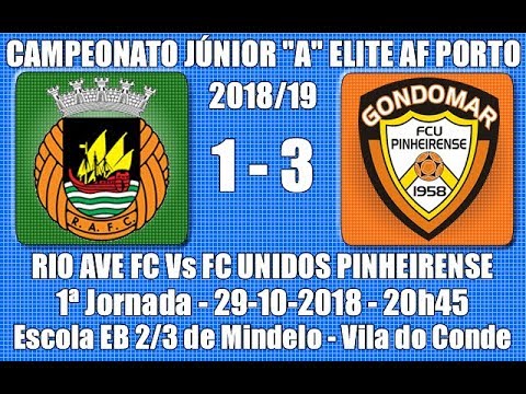 Distrital AF Porto Júnior "A" Divisão D'Elite - 1ª Jornada "Rio Ave FC Vs FCU Pinheirense " 2018/19