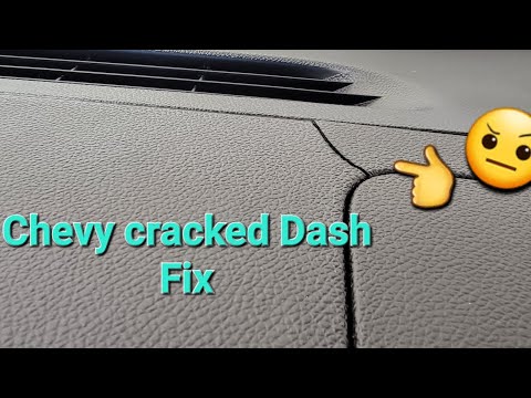 How to fix the Cracked Chevy or GMC dash in your truck or car!  2008 Chevy  silverado 3500 HD!