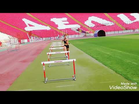 Ana Lazarević, prepone, hurdle drills