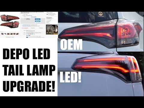 2016-2018 Toyota RAV4: DEPO LED Tail Lamp Unboxing/Installation/Test