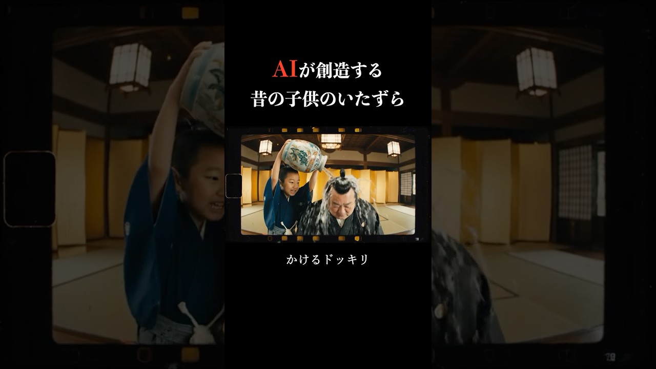 AIが想像する古き良き日本の子供のいたずら #江戸時代 #コント #ai #youtubeshorts #ネタ #シュール