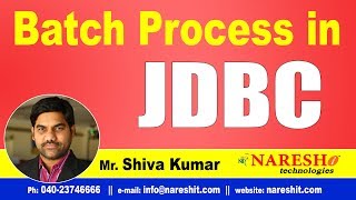 JDBC Tutorials | Batch Process in JDBC | Advanced Java | Mr.Shiva Kumar