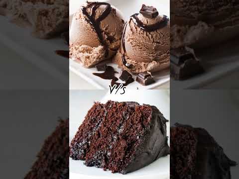 Chocolate ice cream 🍨🍨🍫 V/S chocolate cake....🎂🎂🍫🍫 #samiha #shorts