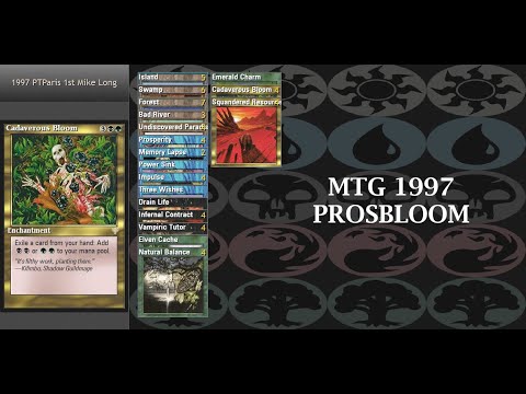 MTG 1997 Pro Tour Paris 1st ProsBloom vs 8th 3 Color Black [ManaLink 3.0]