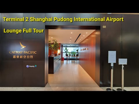 Cathay Pacific Business Class Lounge Full Walk Terminal 2 Aeroporto Internacional Shanghai Pudong PVG