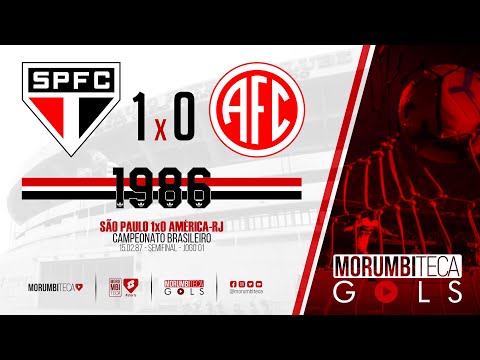 São Paulo 1x0 América-RJ - Brasileiro 1986 - Semifinal - Jogo 01 - 15/02/1987