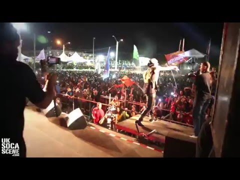 Machel Montano at ARMY FETE 2016 - Waiting on the Stage