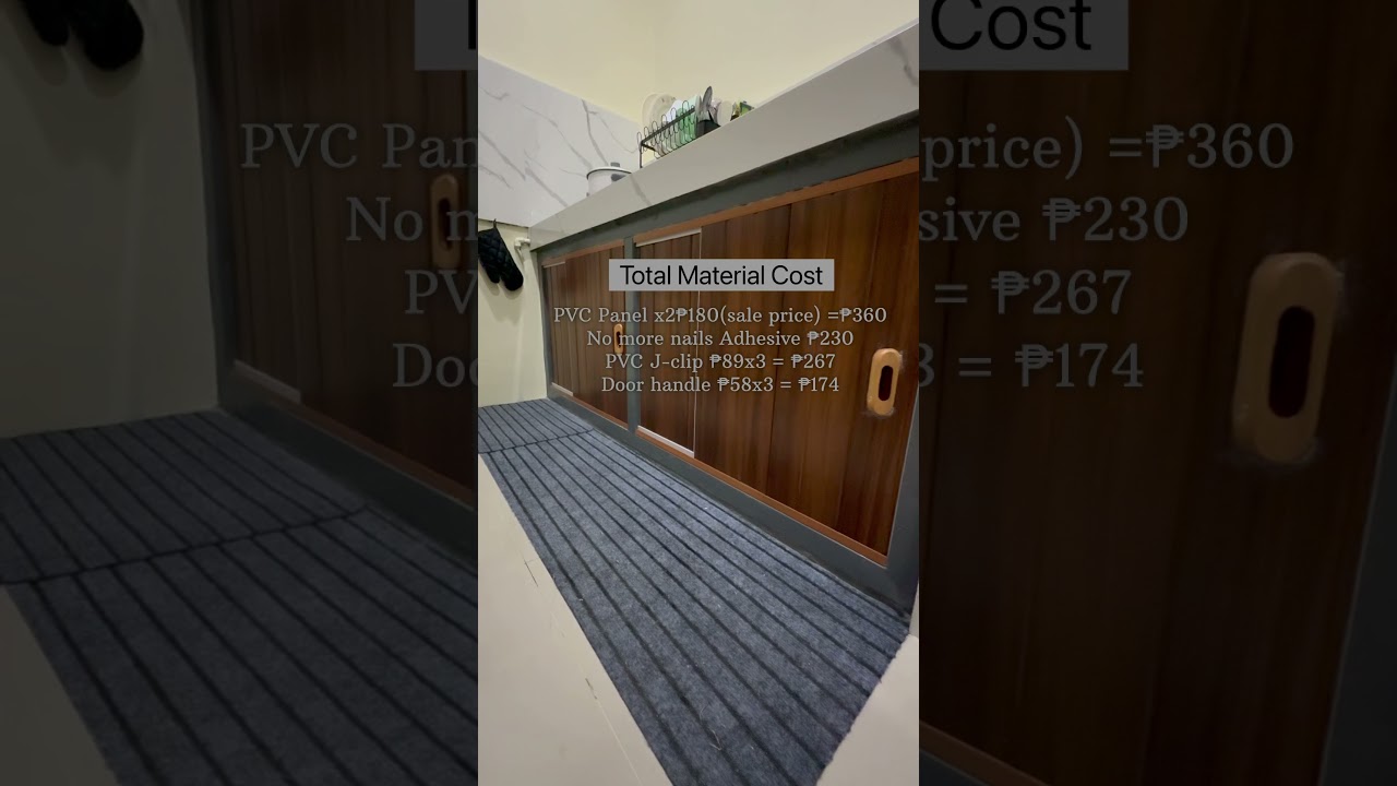 DIY PVC SLIDING DOOR for Kitchen