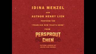 Idina Menzel and author Henry Lien celebrate PEASPROUT CHEN