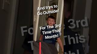 Sleepwalking Kid Trys Going Outside! #sleepwalker #sleepwalking