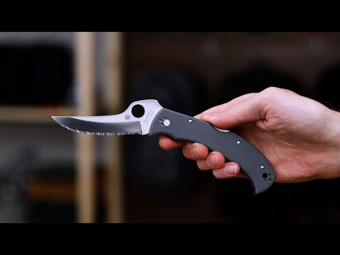Spyderco Massad Ayoob Sprint Serrated Cruwear Gray G10 Folding