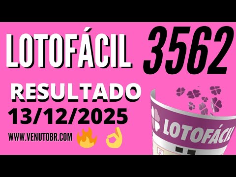 🍀 Resultado Lotofácil 3562