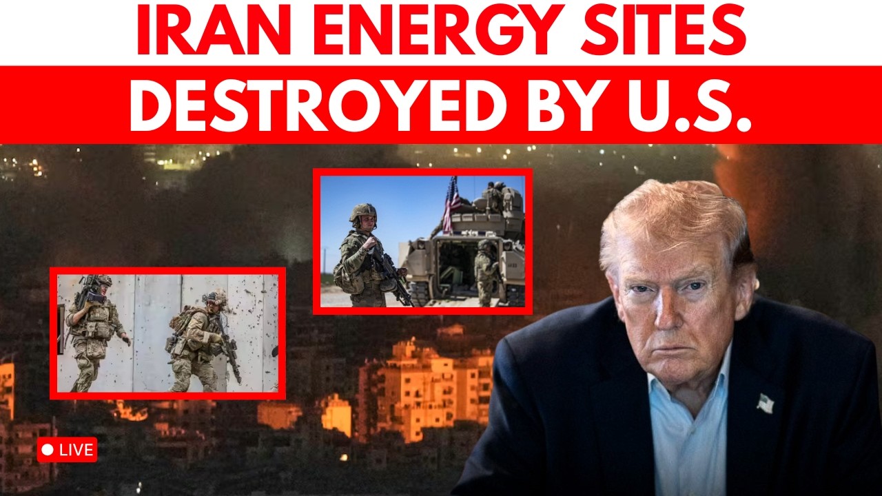 LIVE | Iran Energy Sites Targeted By U.S. | Trump | Strait Of Hormuz | US-IRAN WAR