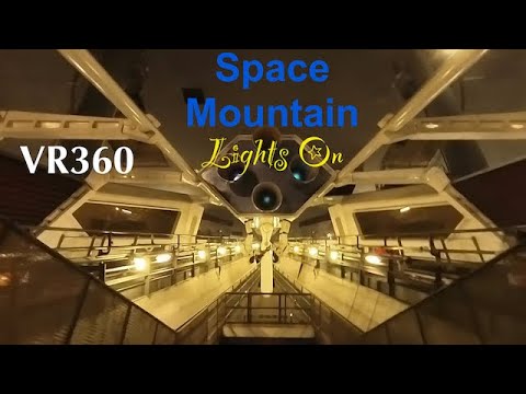 Space Mountain VR360 Lights On from the People Mover