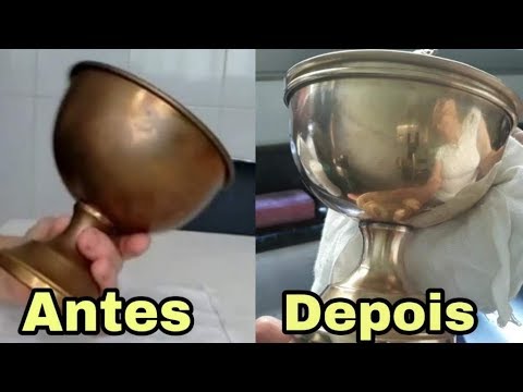 COMO LIMPAR  OBJETOS  DE METAL DOURADO BRONZE E COBRE FÁCIL E RÁPIDO! SEM GASTAR NADA.