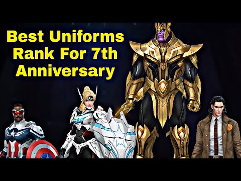 Top 20 Must Buy Uniform Rank For 7th Anniversary 2022 - Marvel Future Fight
