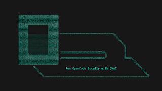 Run OpenCode locally with QVAC