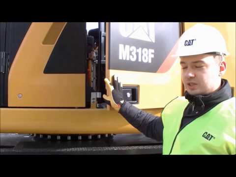 CAT M318F - System centralnego smarowania, pompa do tankowania paliwa z poziomu podłoża