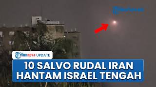 10 Salvo Rudal Iran Gempur Wilayah Israel Tengah hingga Utara, Ledakan Besar Terjadi di Metropol