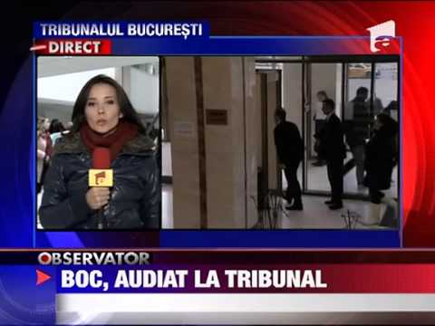 Emil Boc audiat la Tribunalul Bucuresti 22 NOIEMBRIE 2011