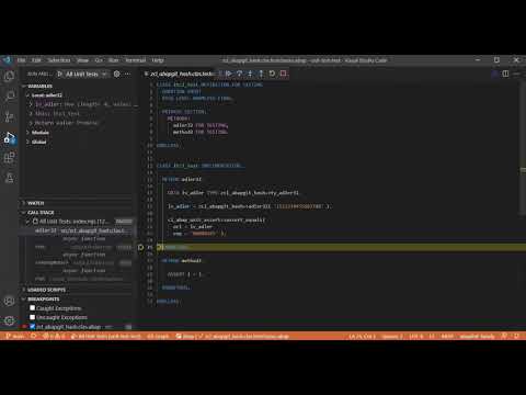 ABAP debugging in vscode, 2021-08-09