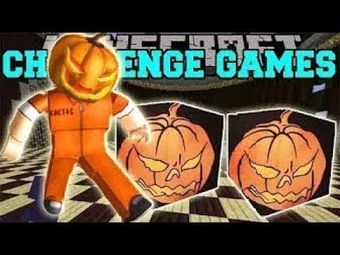 PopularMMOs Pat and Jen Minecraft PUMPKIN BEAST CHALLENGE GAMES Lucky Block Mod Mini-Game