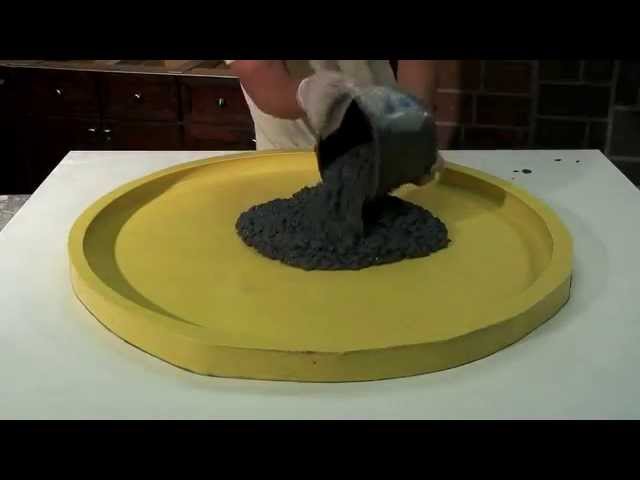 How to make a Concrete Terrazzo Table GFRC - DIY - Easy