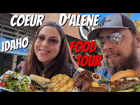 Coeur d'Alene Idaho Food Tour | 4K
