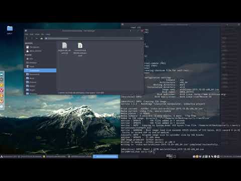 ArcoLinux : 1096 comparing our carli-1 iso with the Arch Linux iso