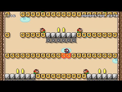 Eric's Super Mario Maker 2 Levels: Donut Lift Descending