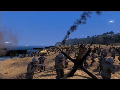 ultimate epic battle simulator D-day landing re-enactment #uebs #ww2 #epicbattle