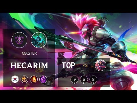 Hecarim Top vs Irelia - KR Master Patch 9.17