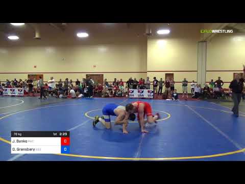 2018 Marine Corps US Open/Masters C Greco Roman 78 RR Rnd 3 - Jon Banko (PWC) Vs. Dennis Gransbery